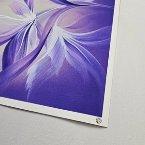 Whimsy in Lavender painting by Rinske Douna - abstract acrylic art