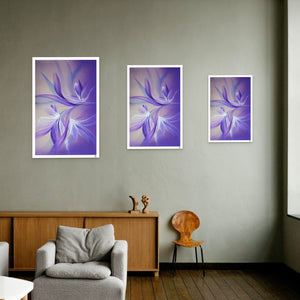 Whimsy in Lavender painting by Rinske Douna - abstract acrylic art
