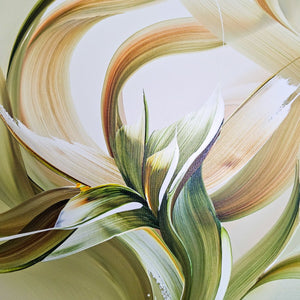 With the wind painting by Rinske Douna - abstract acrylic art