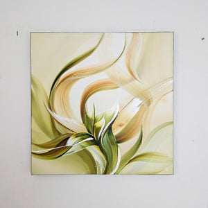 With the wind painting by Rinske Douna - abstract acrylic art