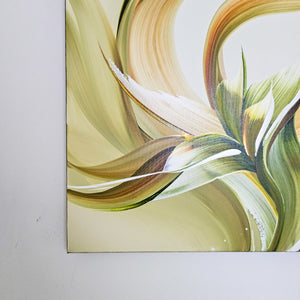 With the wind painting by Rinske Douna - abstract acrylic art