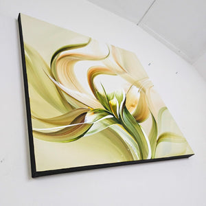 With the wind painting by Rinske Douna - abstract acrylic art