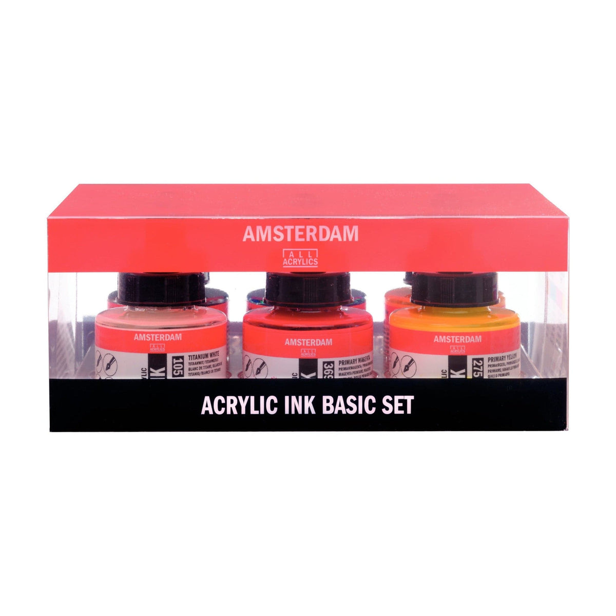 Acrylic Ink Basic Set | 6 x 30 ml