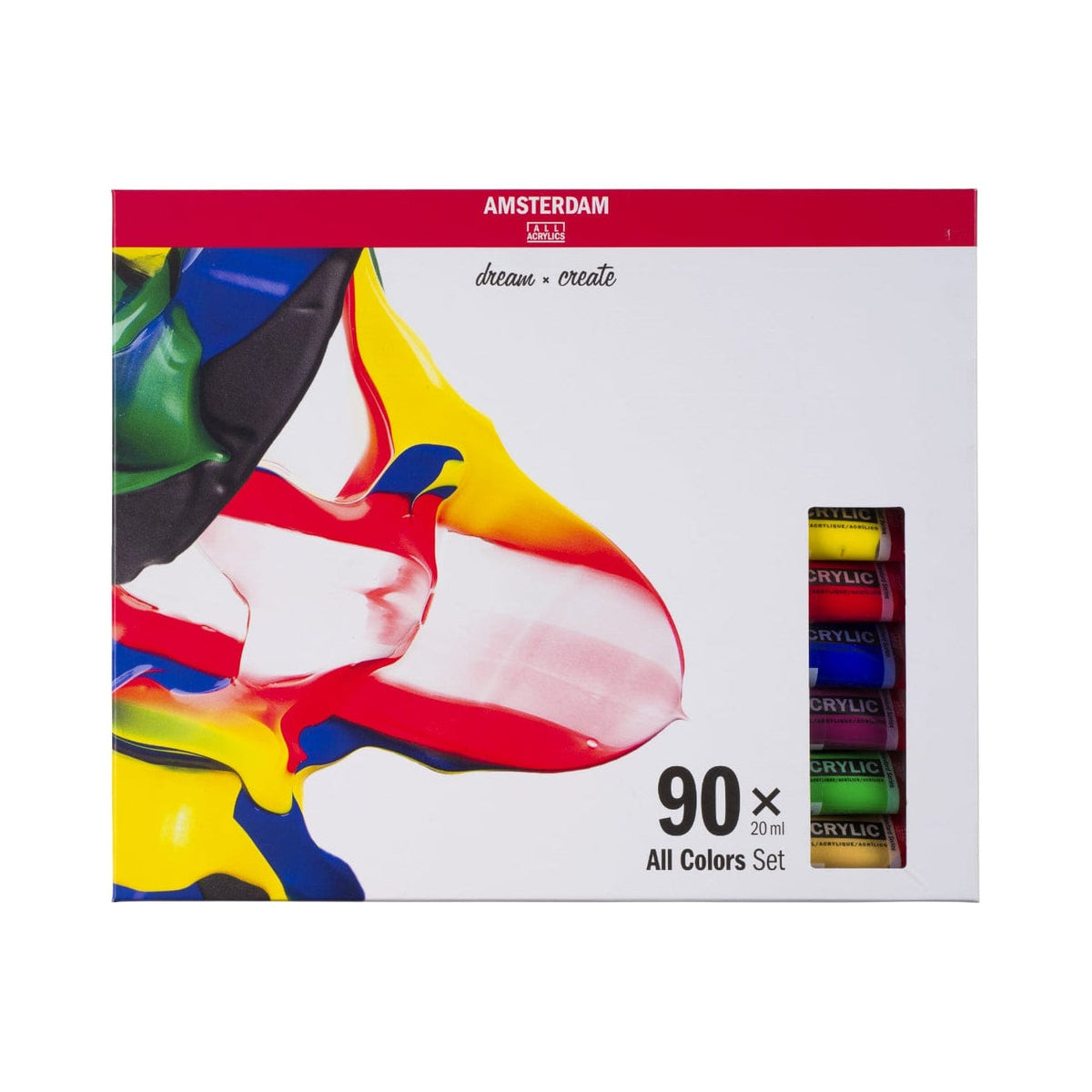 Standard Series Acrylic Paint All Colors Set | 90 x 20 ml