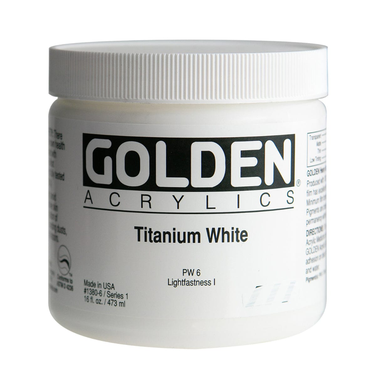 Heavy Body Acrylics 16 oz Jars