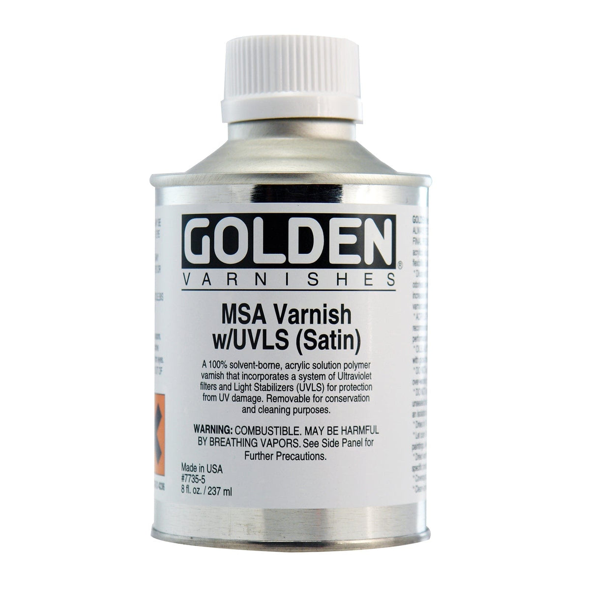 Golden Satin MSA Varnish w/UVLS 4 oz can - The Art Store/Commercial Art  Supply