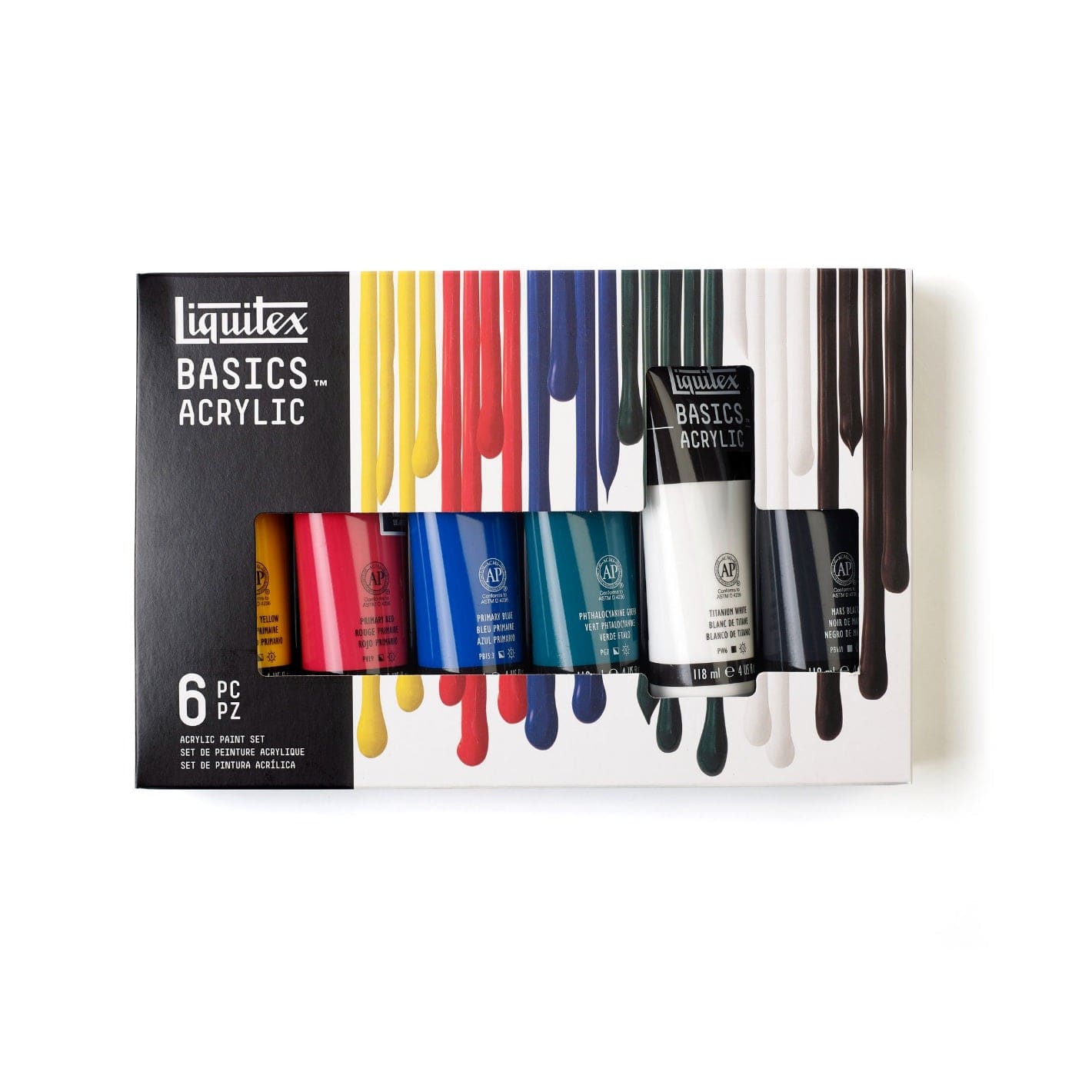 BASICS 6-Color Acrylic Set, 4 oz.