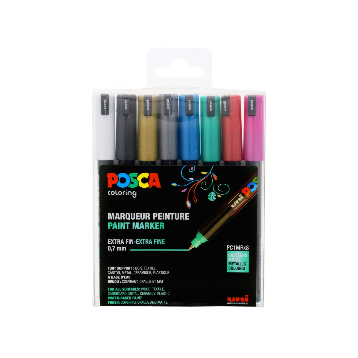 Paint Marker Sets Extra-Fine Metallic Set