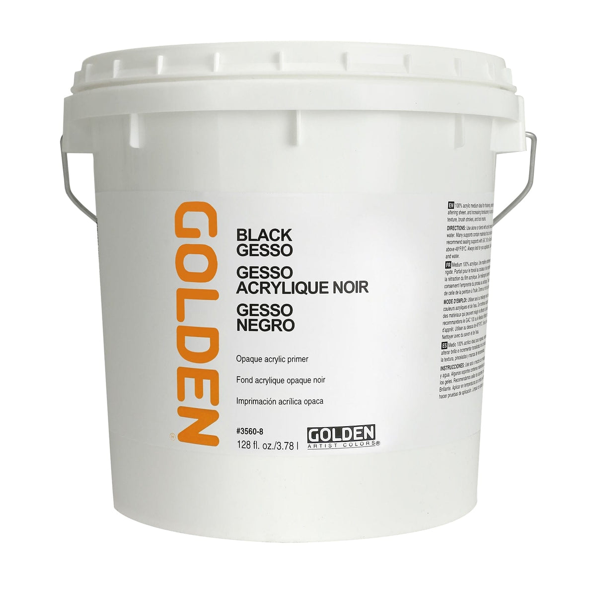 Gesso Apprêt acrylique - 750 ml, noir acheter en ligne