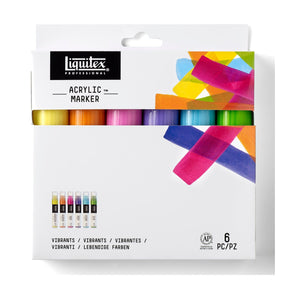 Vibrant Paint Marker Set, 6-Colors