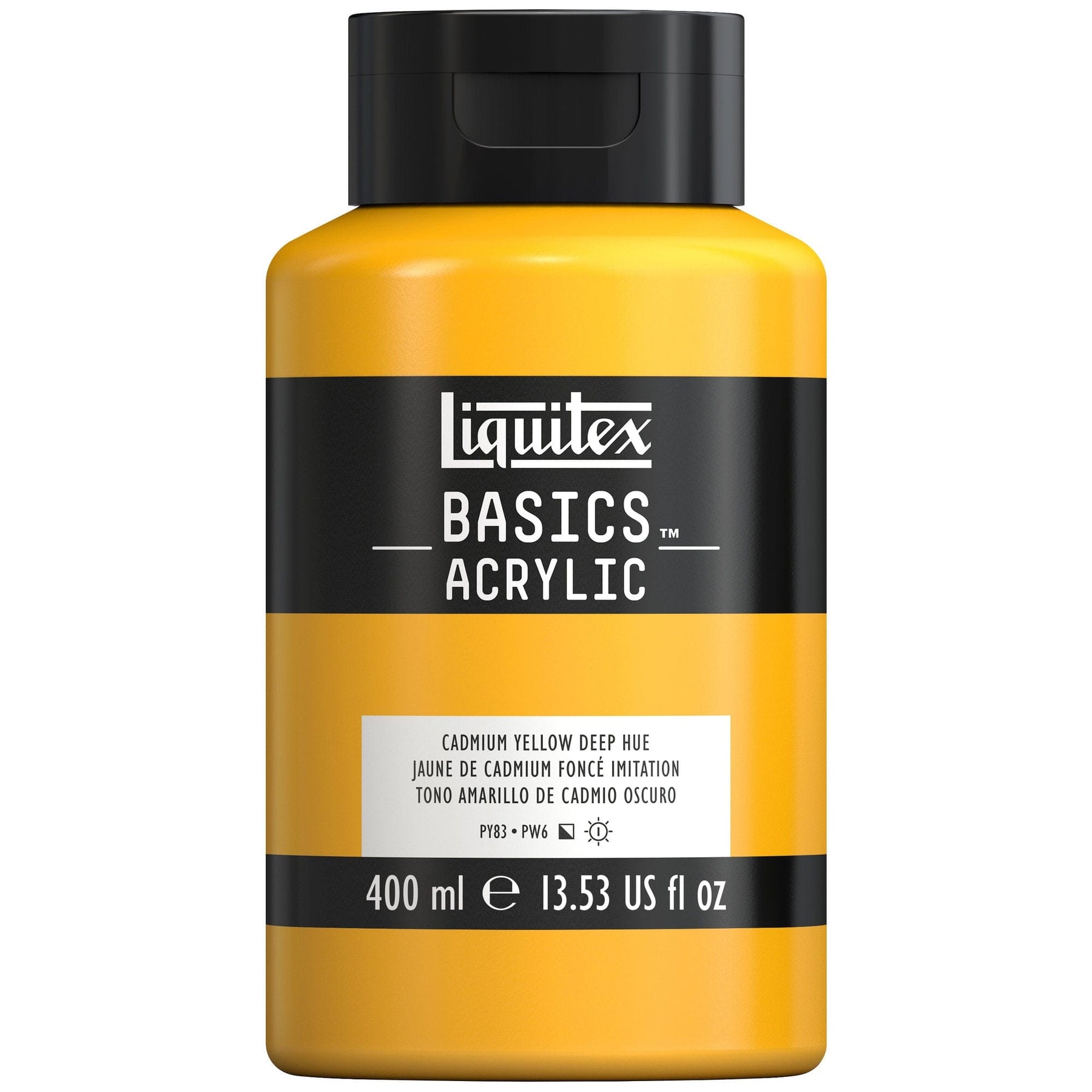 Liquitex Basics Acrylic Fluid Paint - Mars Black, 250 ml