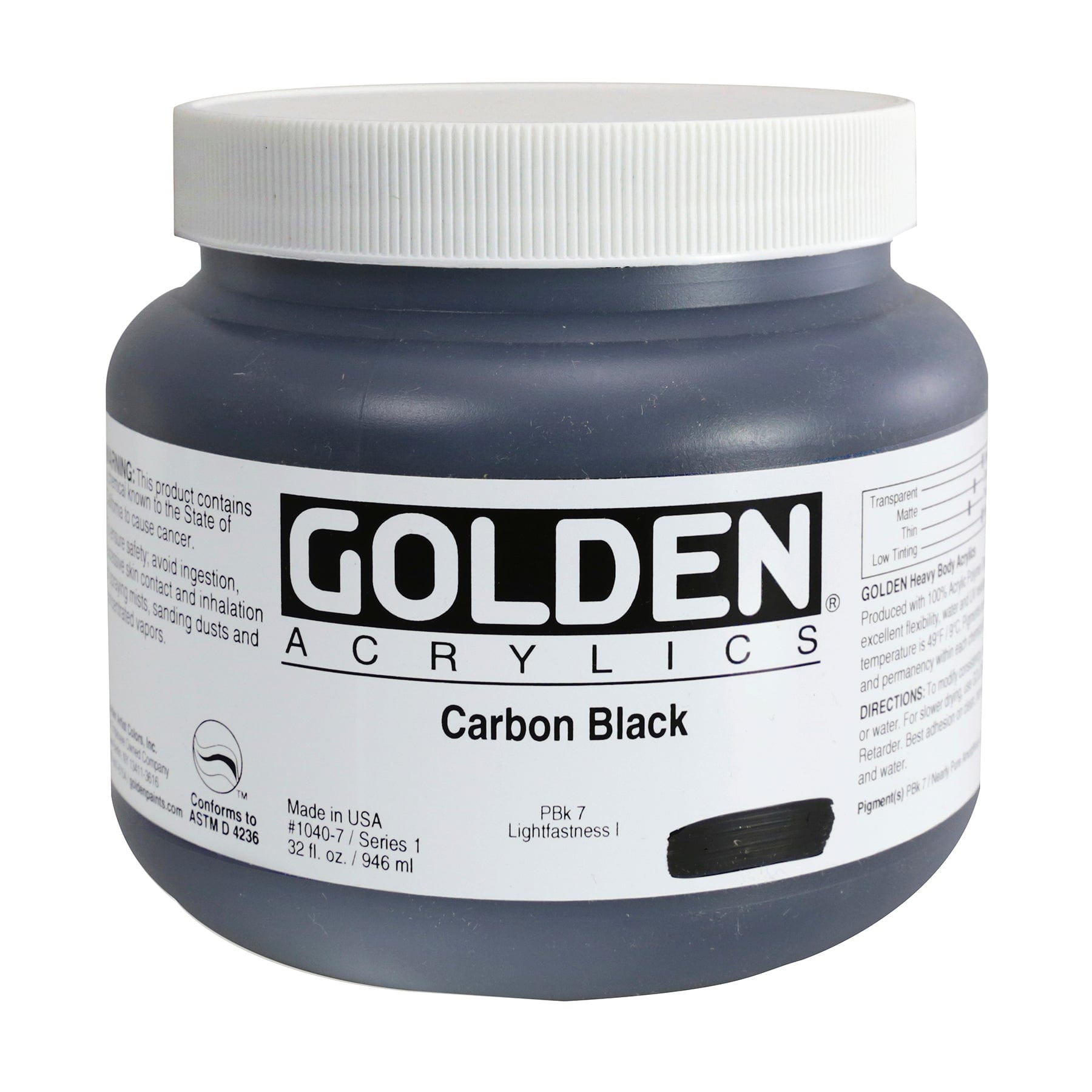 Heavy Body Acrylics 32 oz Jars